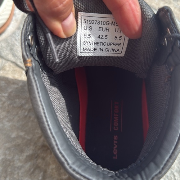 NWT Levi's Fletcher II Waxed Fashion High-Top Mens Sneaker Size 9.5 - Picture 5 of 5